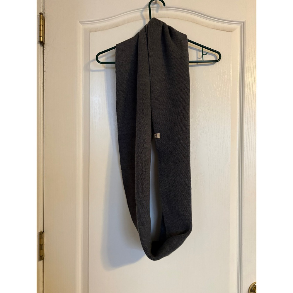 Minus33 Infinity Scarf Unisex OS Charcoal Grey Excellent Merino Wool Knit 6576